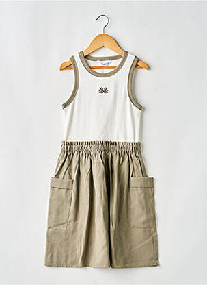 Robe mi-longue sans manche sans manche vert MAYORAL fille