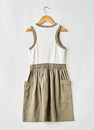 Robe mi-longue sans manche sans manche vert MAYORAL fille