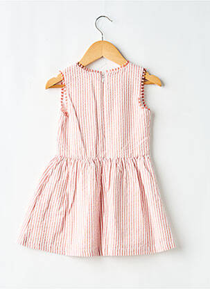 Robe mi-longue doublure manches courtes rose BOBOLI fille
