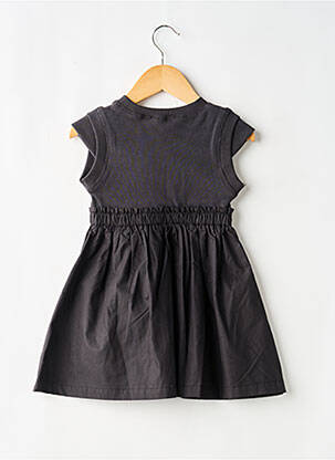 Robe mi-longue manches courtes manches courtes gris MAYORAL fille