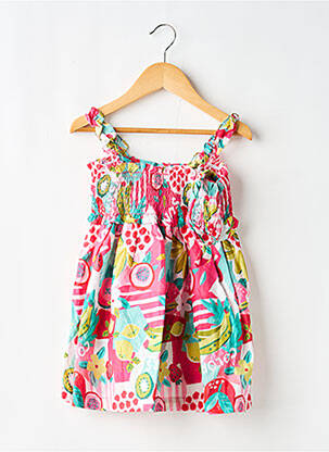 Robe mi-longue fines bretelles fines bretelles rose MAYORAL fille