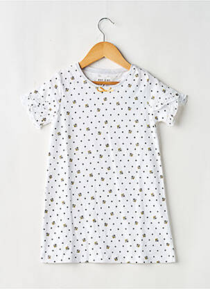 Chemise de nuit blanc DOO & BO fille
