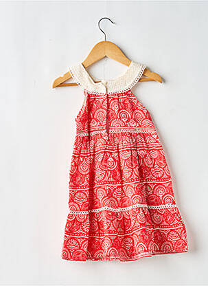 Robe mi-longue sans manche sans manche rouge MAYORAL fille