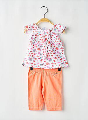 Ensemble pantalon coupe évasée orange BABY BOL fille