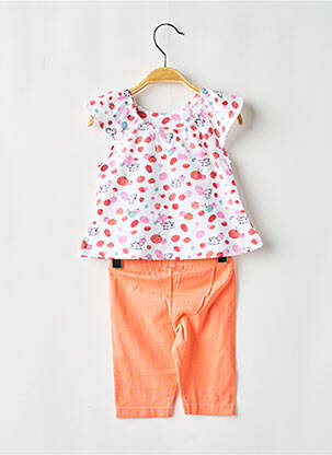 Ensemble pantalon coupe évasée orange BABY BOL fille