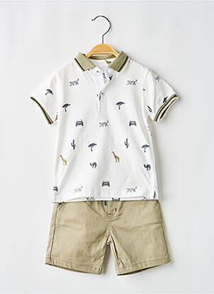 Ensemble short col polo vert BABY BOL garçon