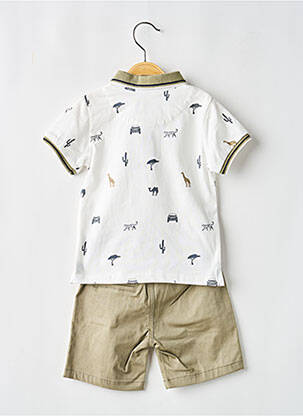 Ensemble short col polo vert BABY BOL garçon
