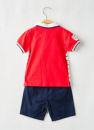 Ensemble short col polo rouge BABY BOL garçon