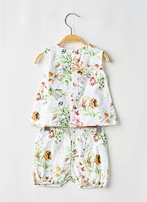 Ensemble short imprimé fleurs vert BABY BOL fille