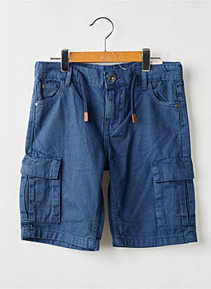 Bermuda tissage denim taille ajustable bleu ZY garçon