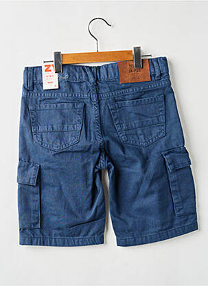 Bermuda tissage denim taille ajustable bleu ZY garçon