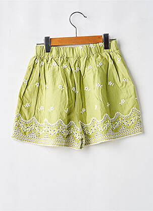 Short taille haute taille élastique vert MAYORAL fille