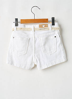Short stretch taille ajustable blanc MAYORAL fille