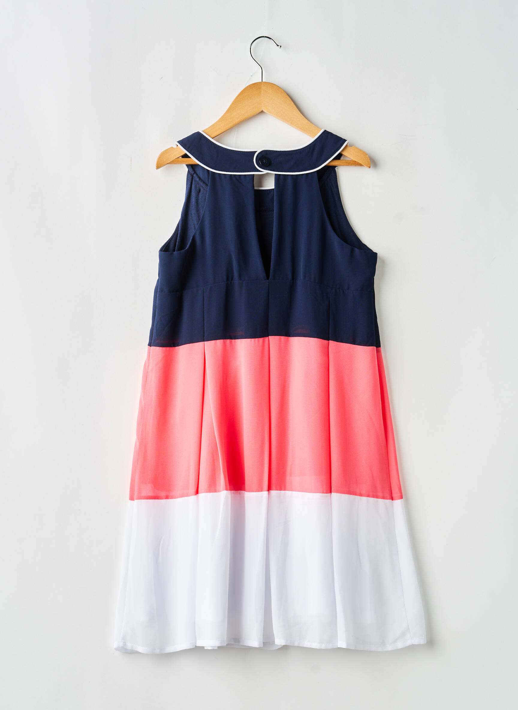 Robe mi-longue sans manche sans manche bleu BOBOLI fille