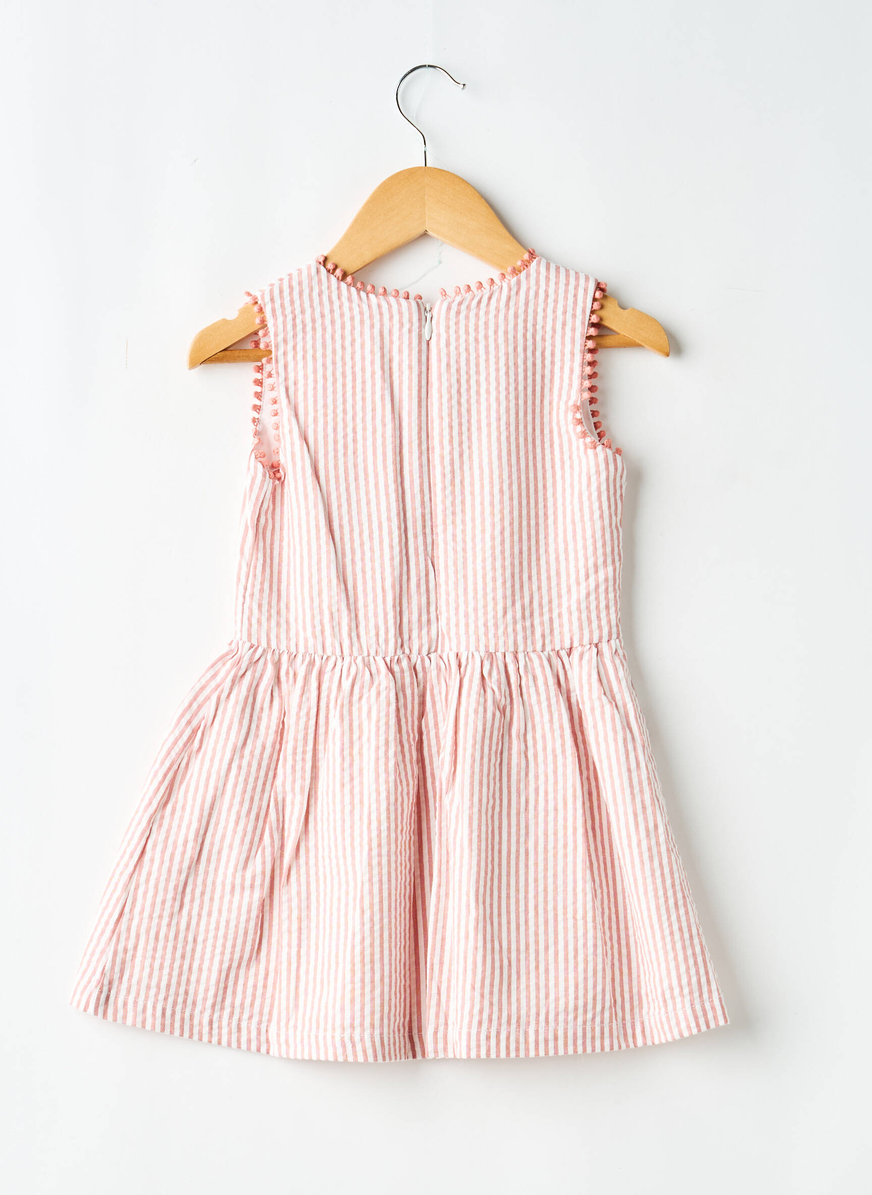 Robe mi-longue doublure manches courtes rose BOBOLI fille