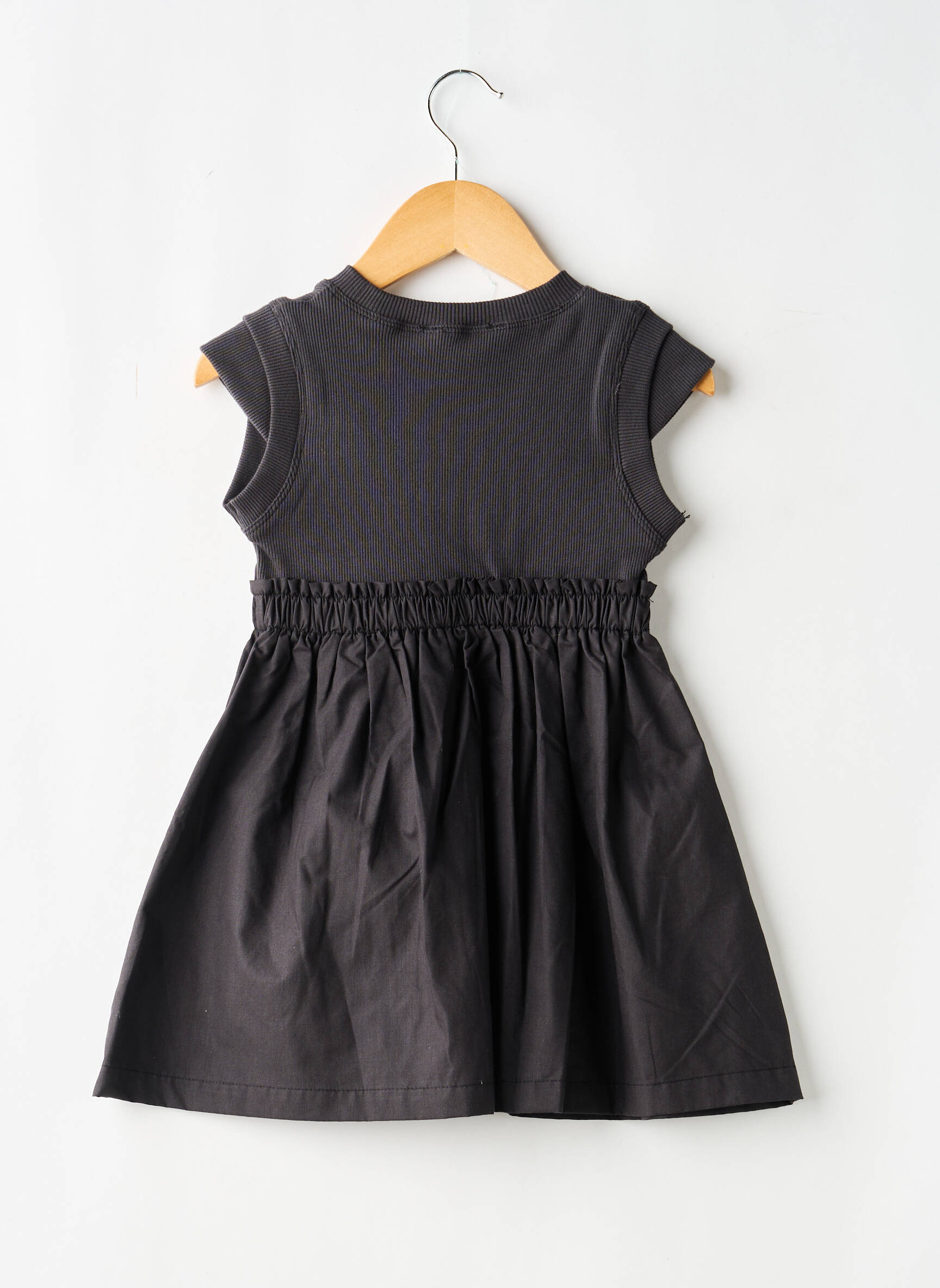 Robe mi-longue manches courtes manches courtes gris MAYORAL fille