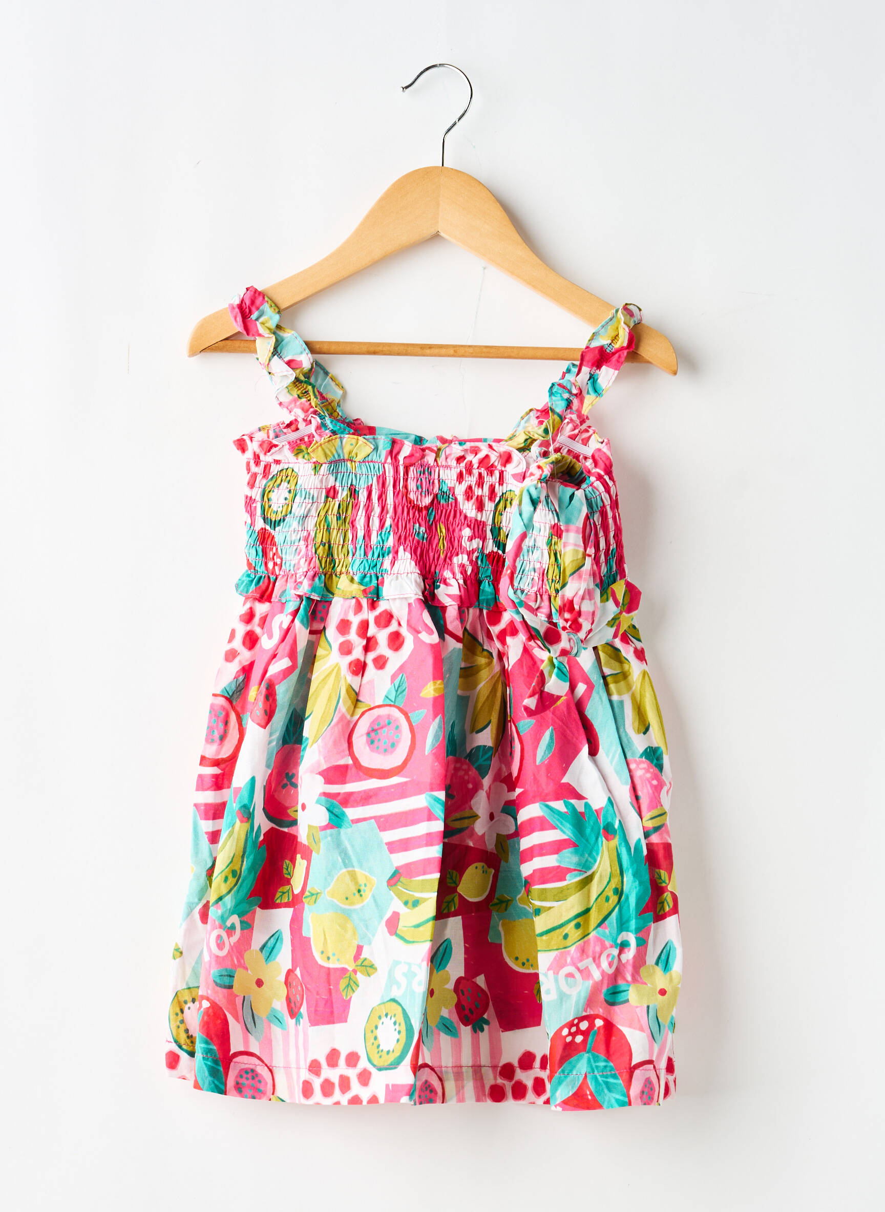Robe mi-longue fines bretelles fines bretelles rose MAYORAL fille
