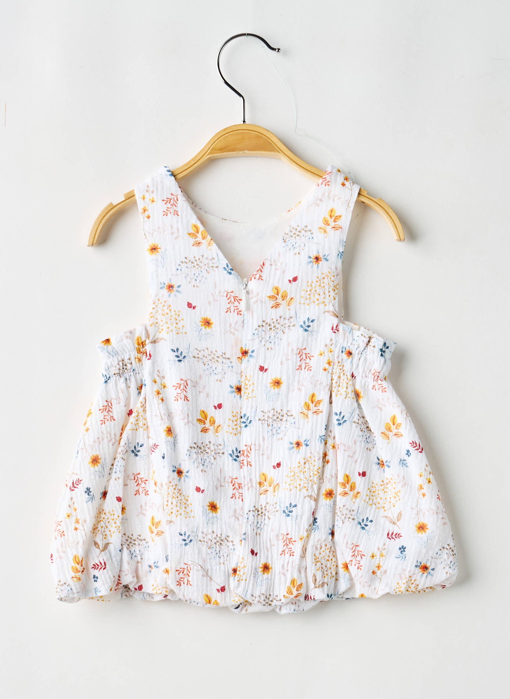 Robe mi-longue doublure sans manche blanc BABY BOL fille