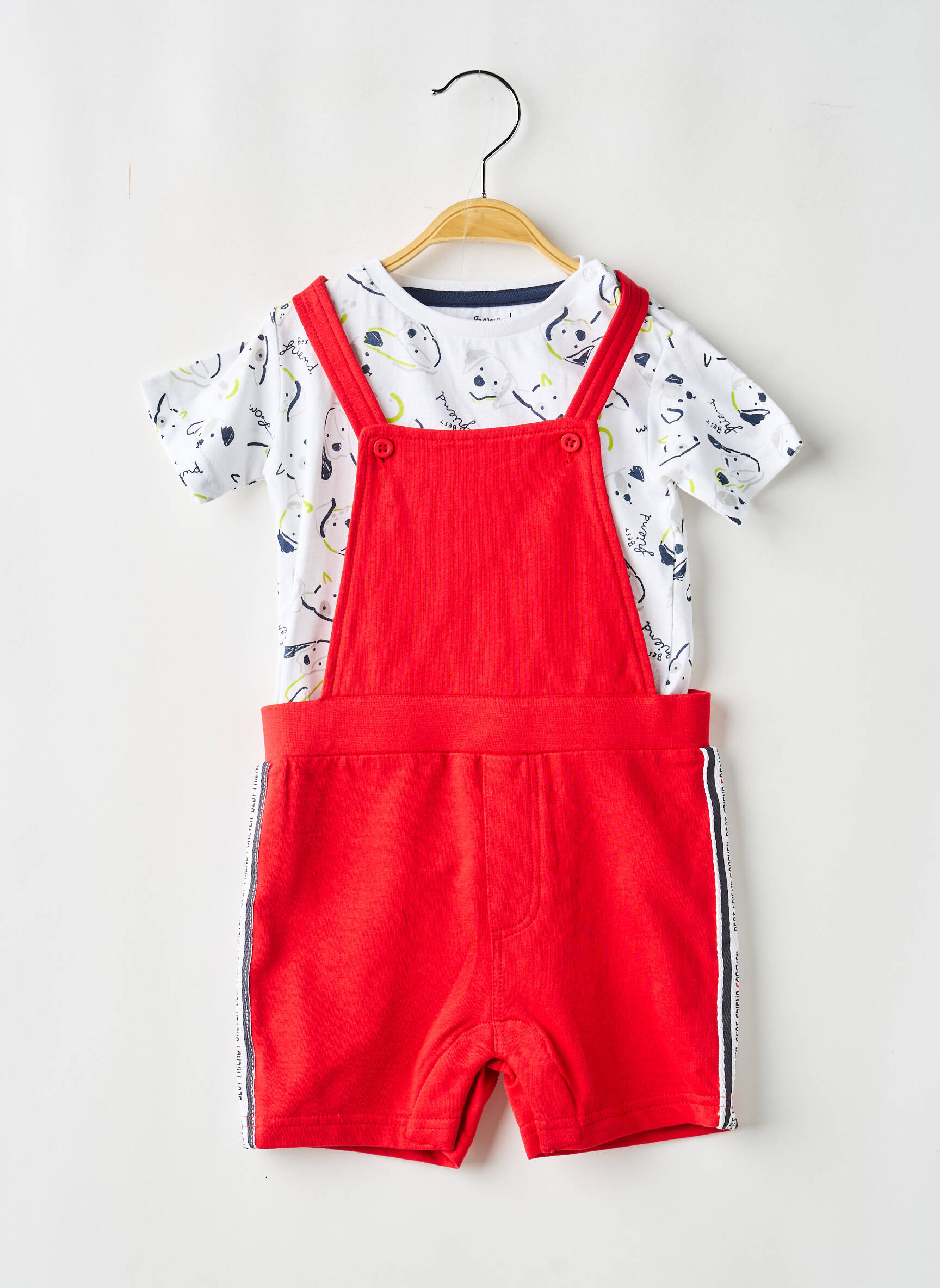 Ensemble pantalon poches rouge BABY BOL garçon