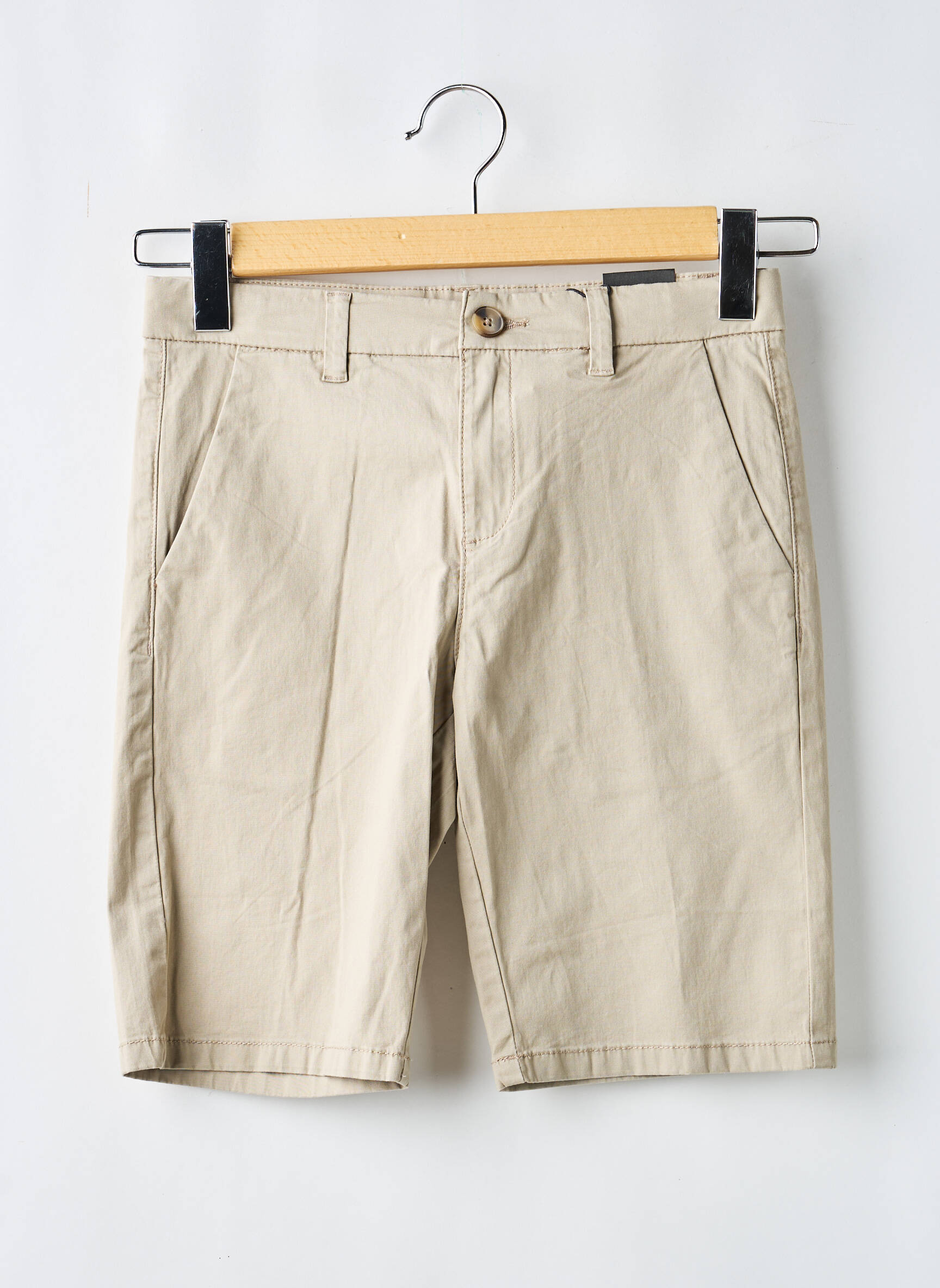 Bermuda coupe chino taille ajustable beige NUKUTAVAKE garçon