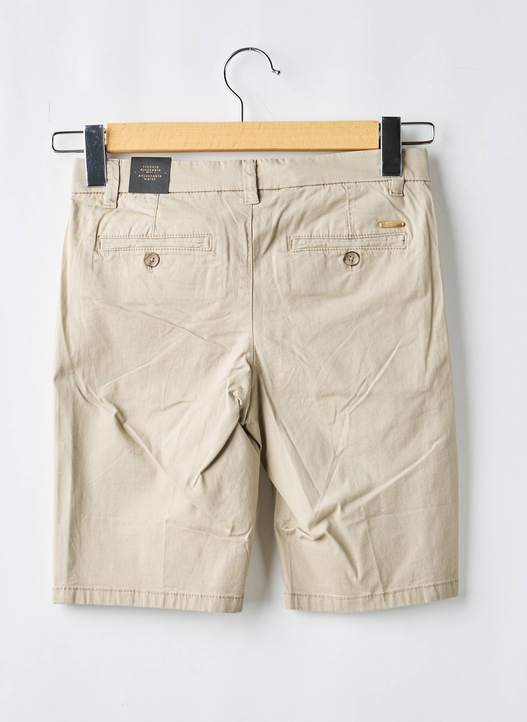 Bermuda coupe chino taille ajustable beige NUKUTAVAKE garçon