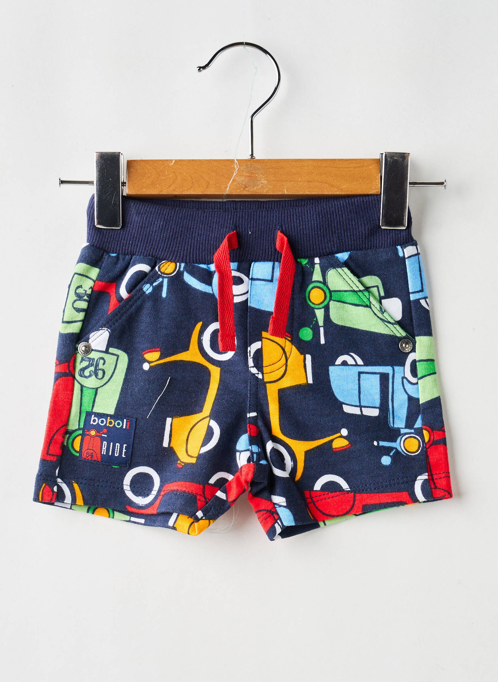 Short stretch taille élastique bleu BOBOLI garçon