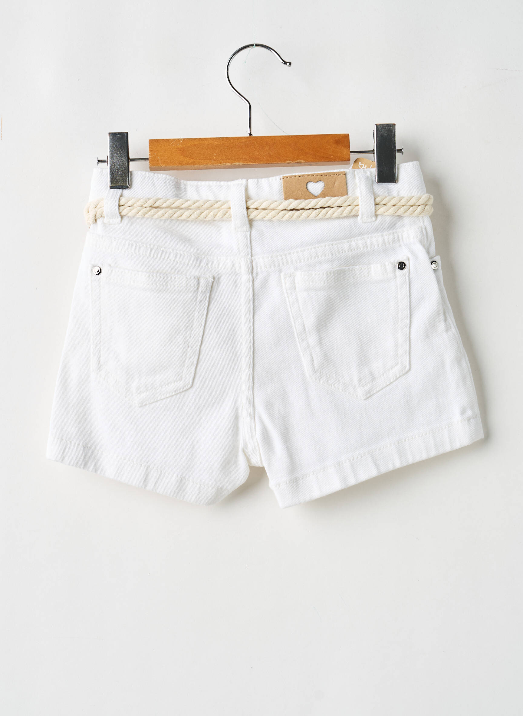 Short stretch taille ajustable blanc MAYORAL fille