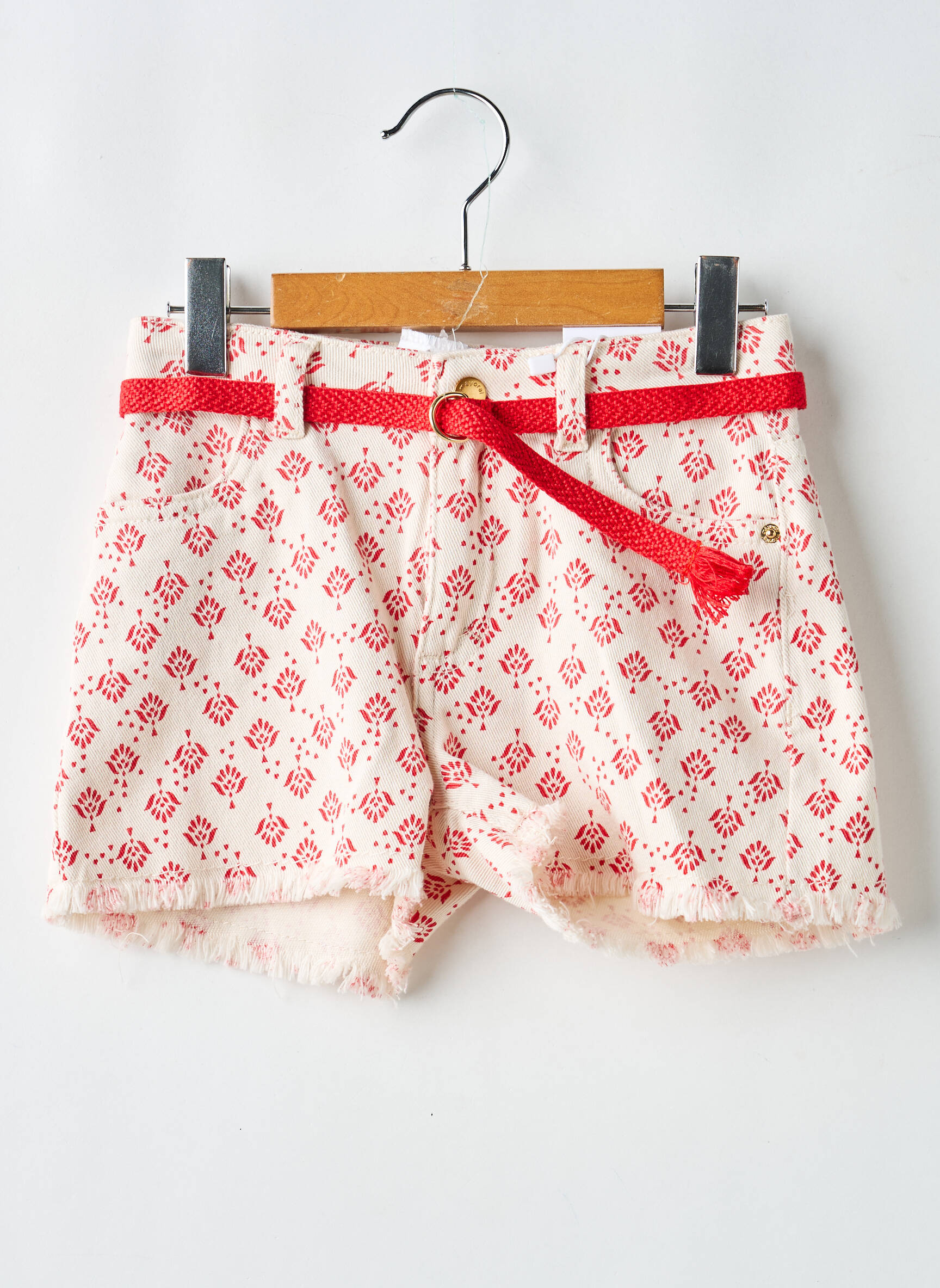 Short stretch taille ajustable rouge MAYORAL fille