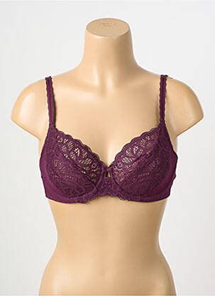 Soutien-gorge tissage dentelle haut soutien-gorge emboitant violet WACOAL femme