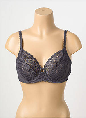 Soutien-gorge tissage dentelle haut soutien-gorge emboitant gris WACOAL femme