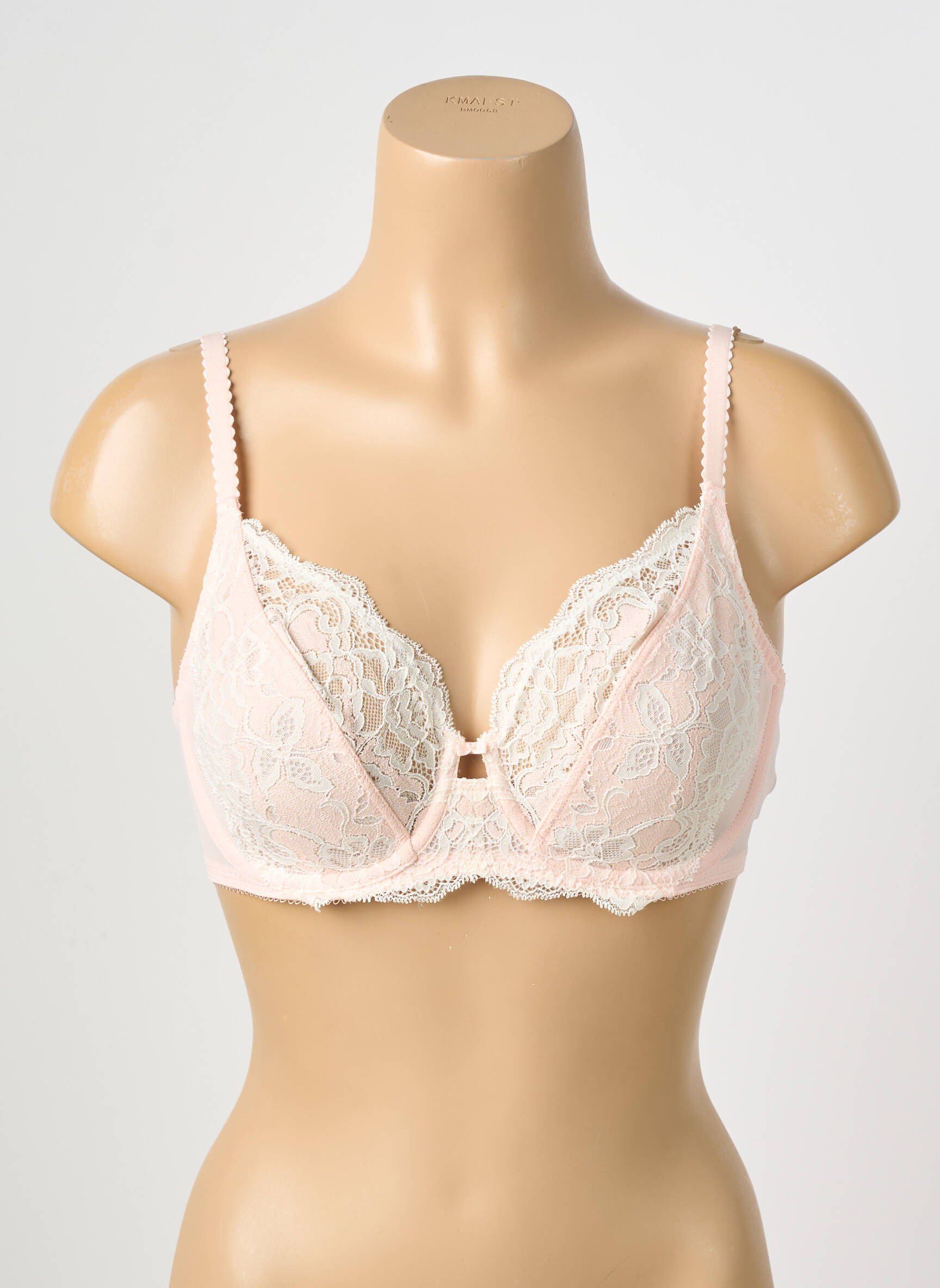 Soutien-gorge tissage dentelle haut soutien-gorge emboitant rose WACOAL femme