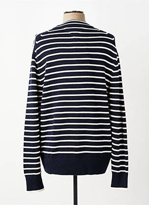Pull col rond manches longues bleu TOMMY HILFIGER homme