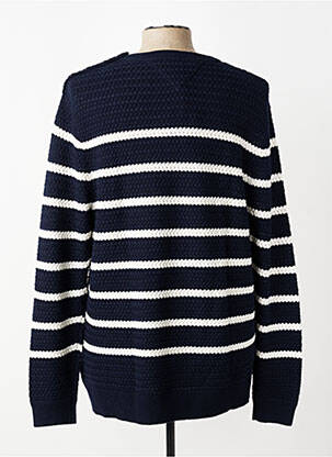 Pull col rond manches longues bleu TOMMY HILFIGER homme