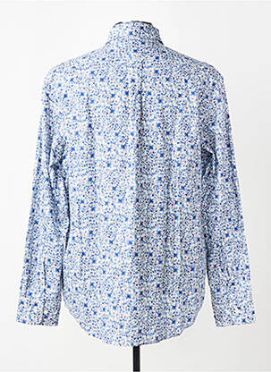 Chemise manches longues poches bleu EDEN PARK homme