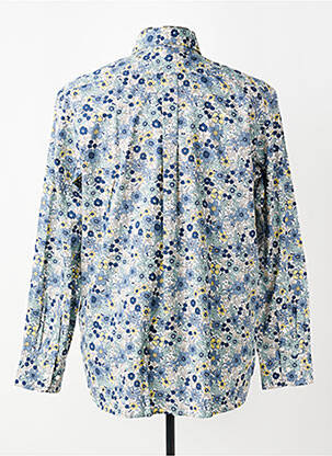 Chemise manches longues poches bleu EDEN PARK homme