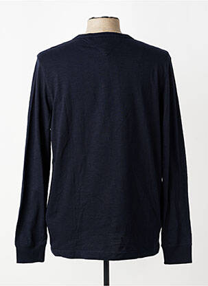 Pull stretch manches longues bleu TOMMY HILFIGER homme