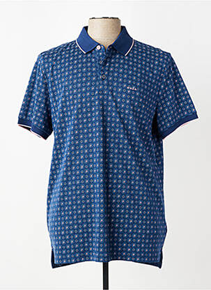 Polo tissage jersey manches courtes bleu N.Z.A NEW ZEALAND homme