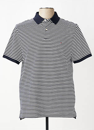 Polo imprimé rayures manches courtes bleu TOMMY HILFIGER homme