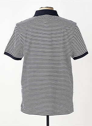 Polo imprimé rayures manches courtes bleu TOMMY HILFIGER homme