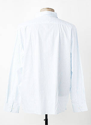 Chemise manches longues poches bleu EDEN PARK homme