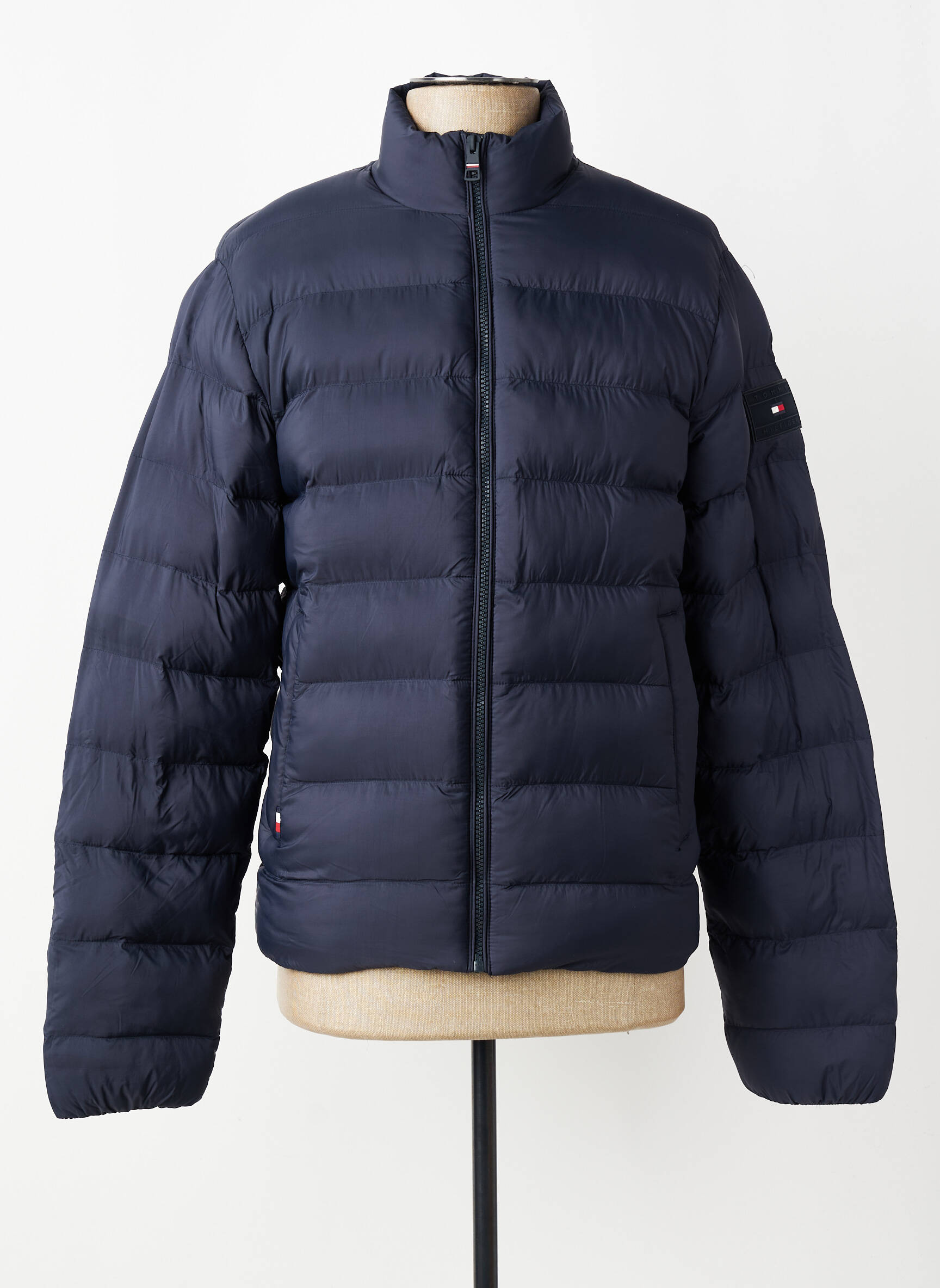 Doudoune manches longues sans capuche bleu TOMMY HILFIGER homme