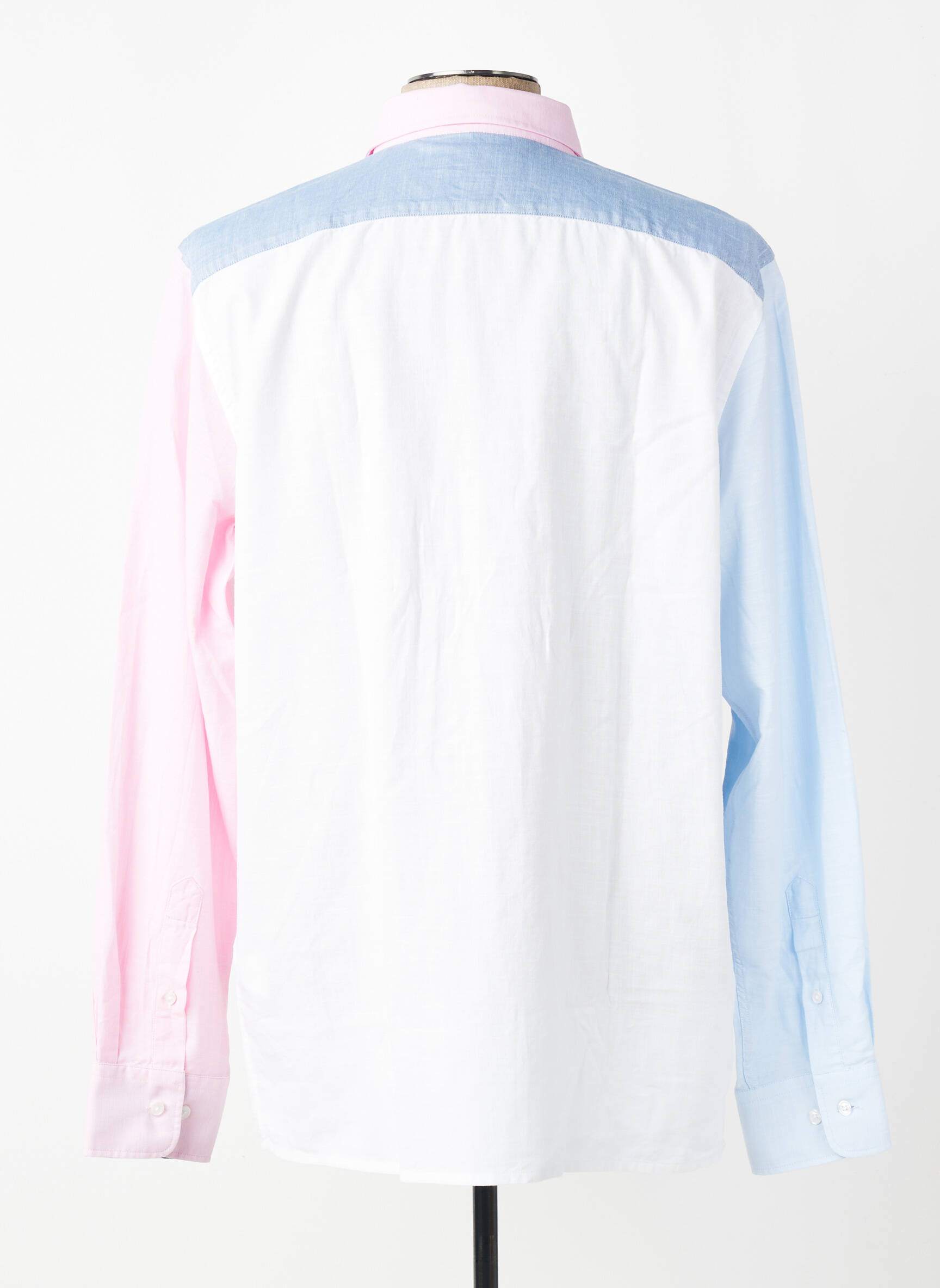 Chemise manches longues poches bleu EDEN PARK homme