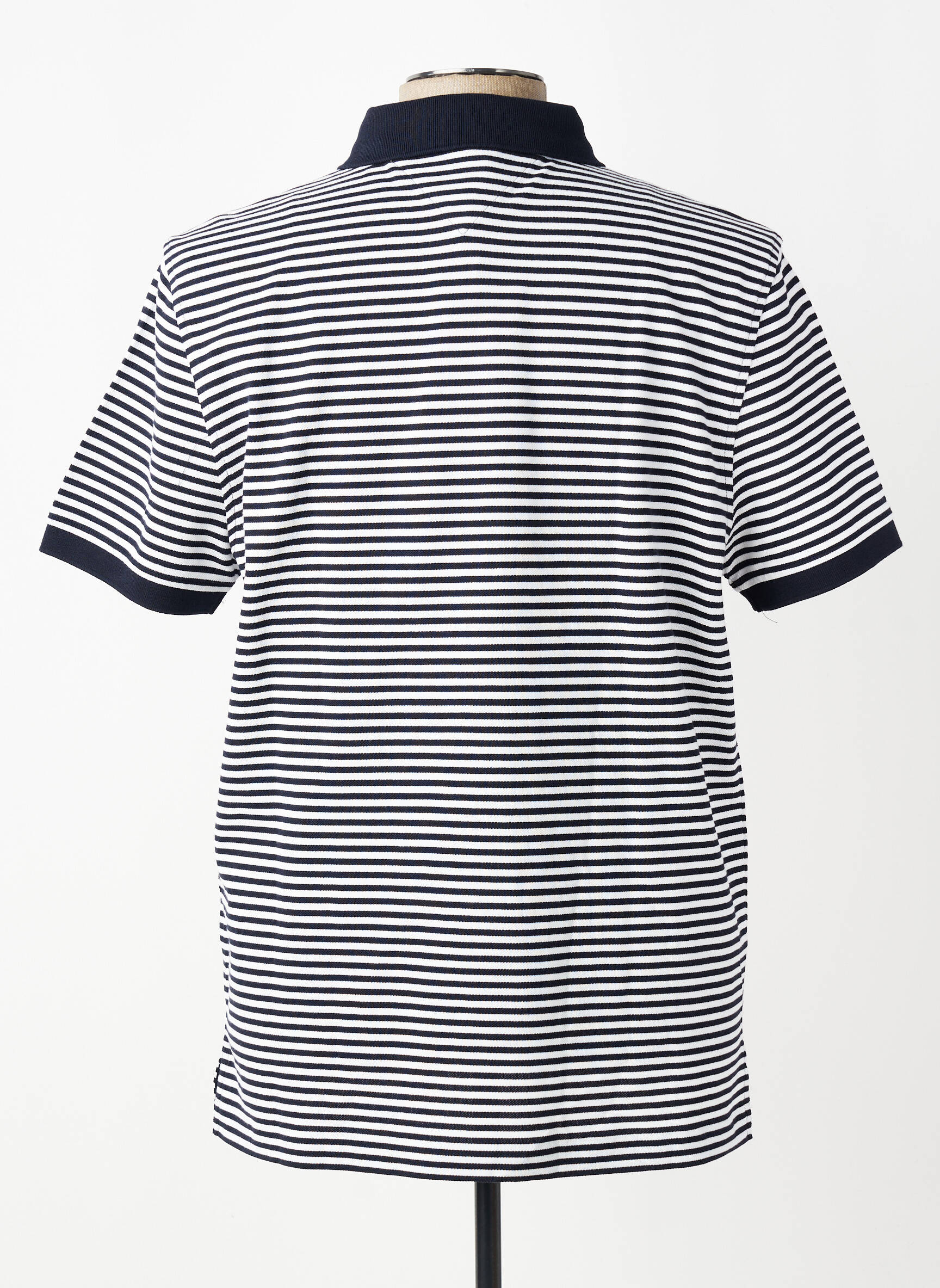 Polo imprimé rayures manches courtes bleu TOMMY HILFIGER homme
