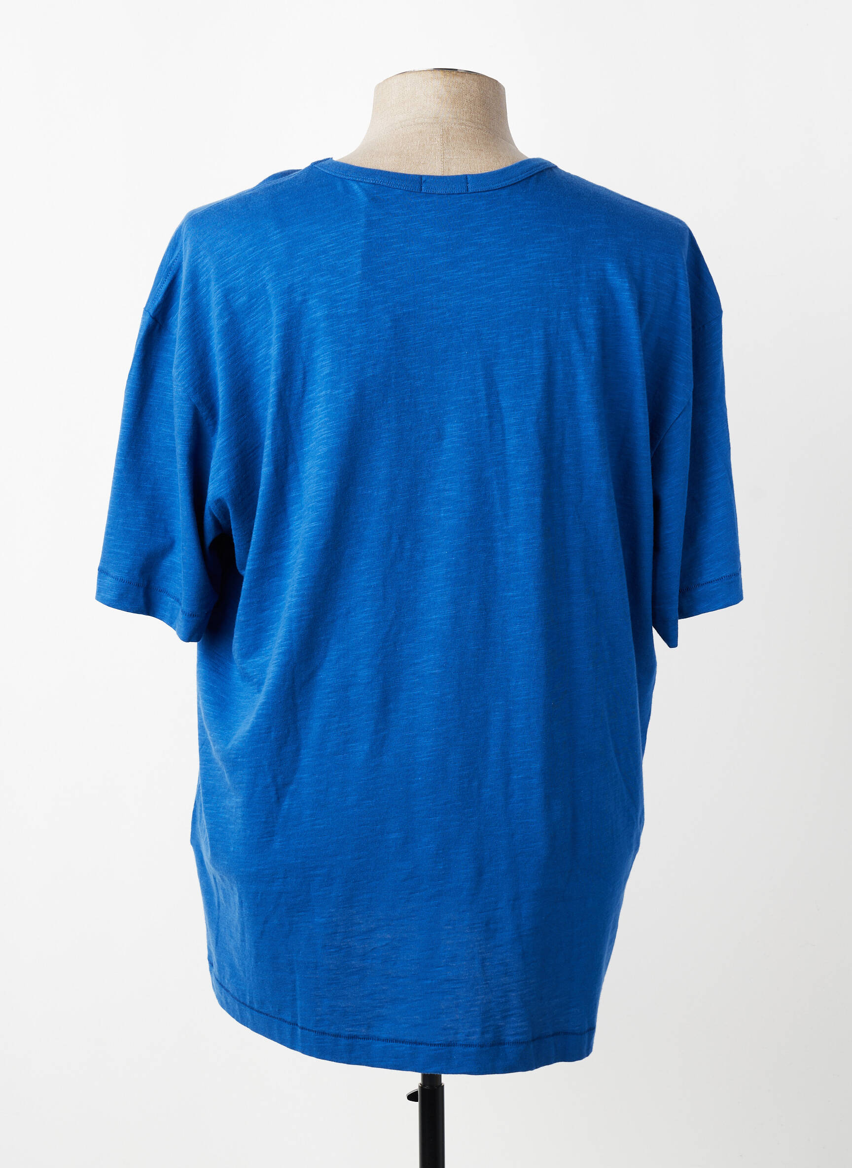T-shirt broderie manches courtes bleu SERGE BLANCO homme