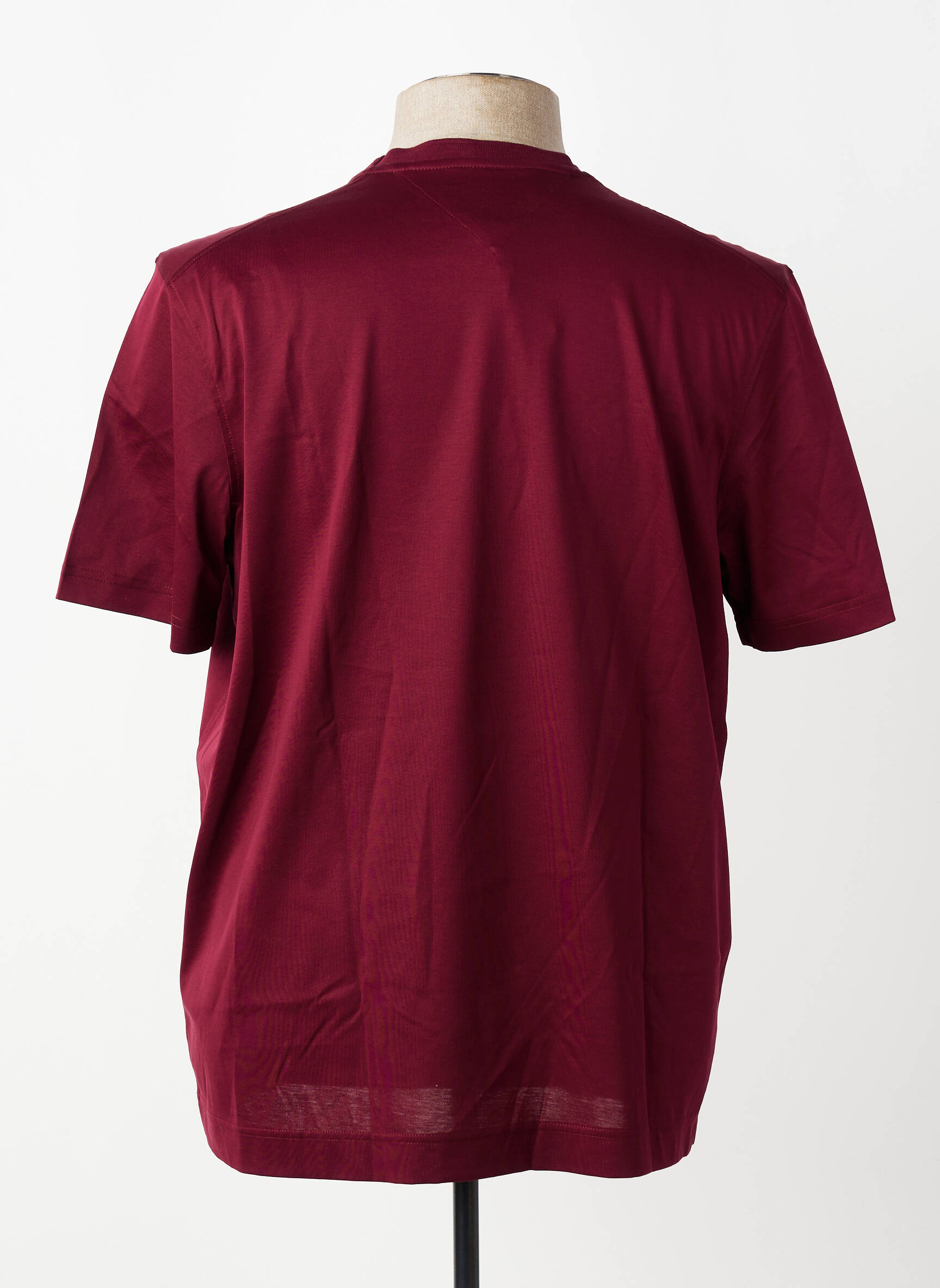 T-shirt broderie manches courtes rouge TOMMY HILFIGER homme