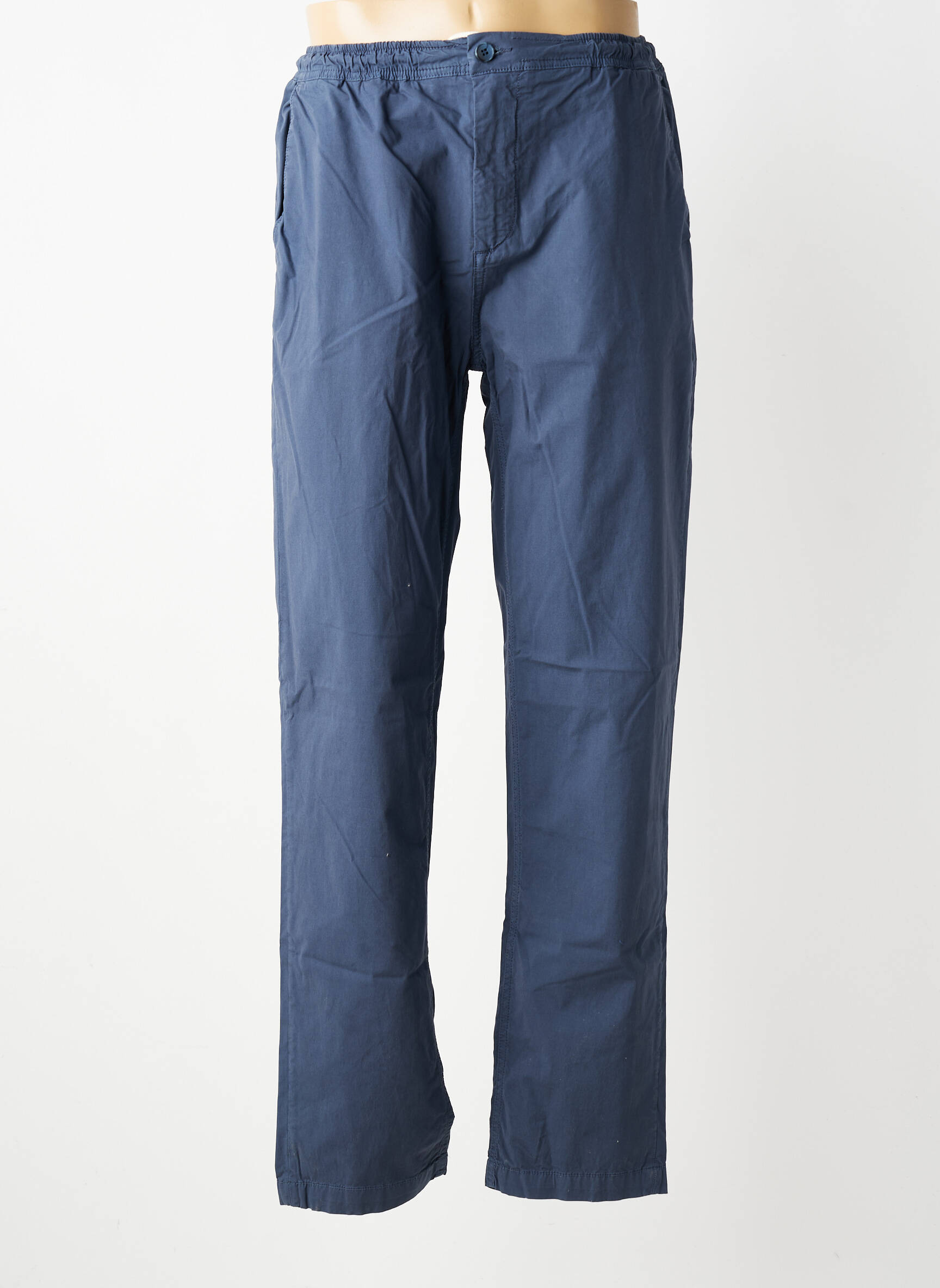 Pantalon droit stretch taille normale bleu SERGE BLANCO homme