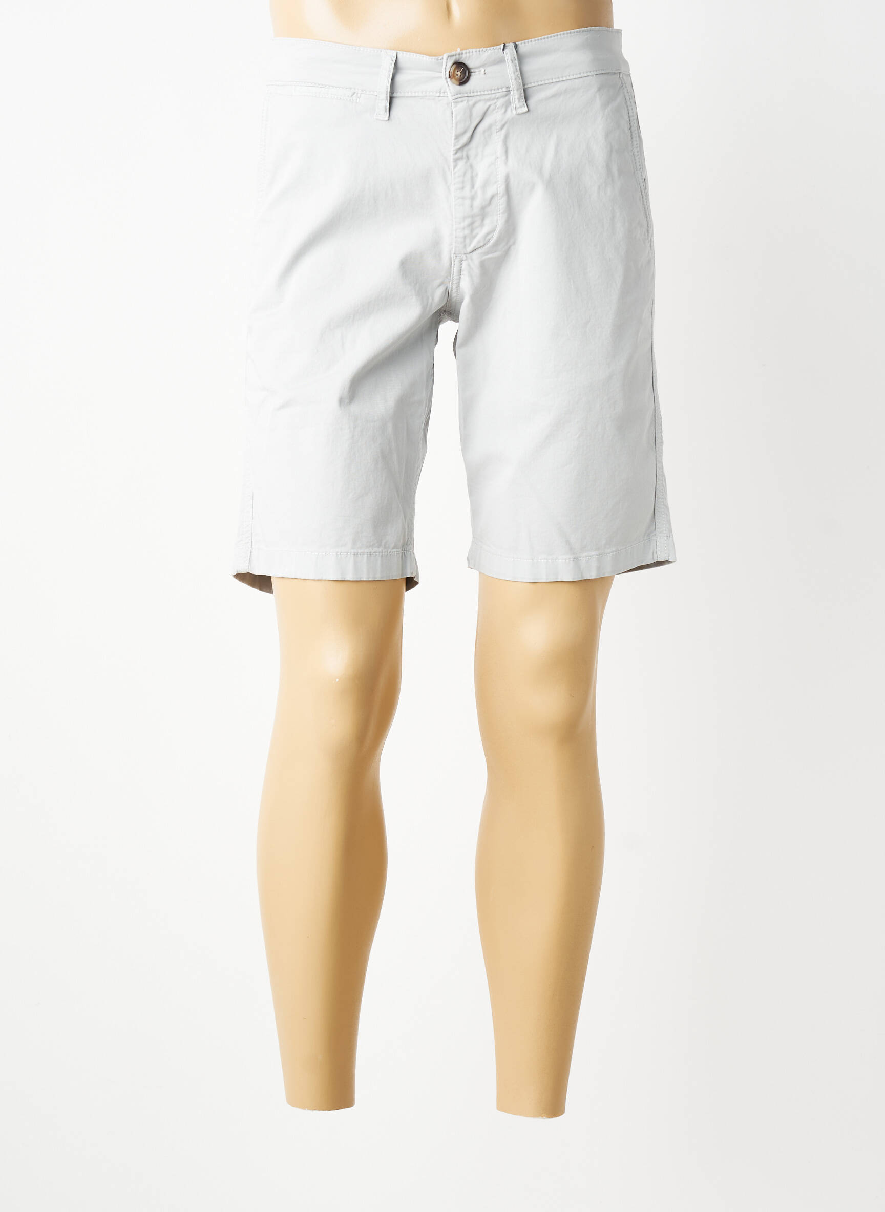 Bermuda stretch taille normale gris EDEN PARK homme