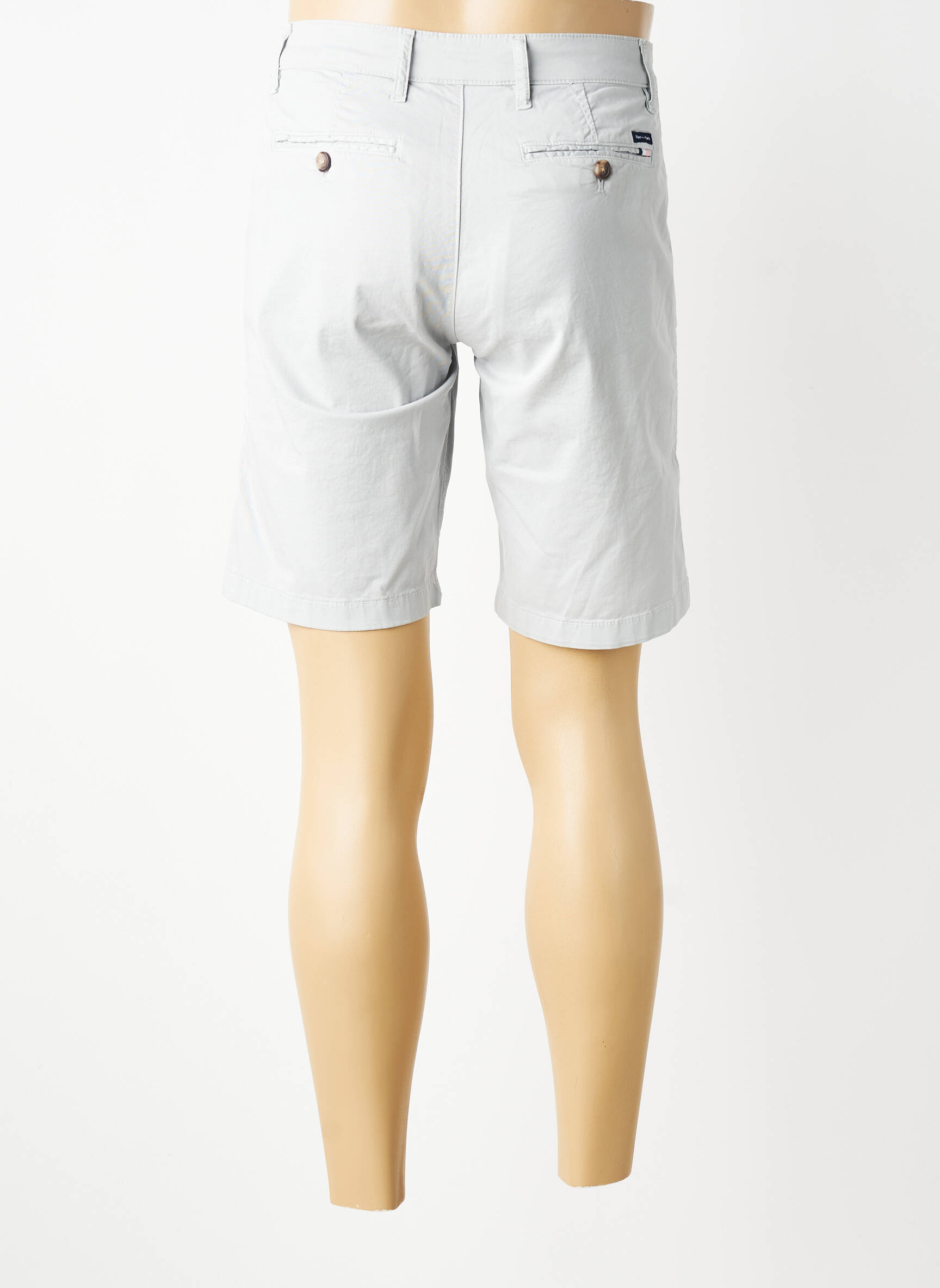 Bermuda stretch taille normale gris EDEN PARK homme