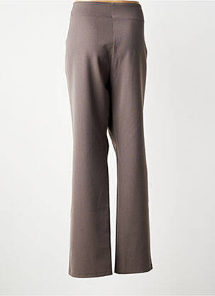 Pantalon droit tissage crêpe taille normale gris QUATTRO femme