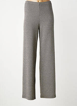 Pantalon droit stretch taille normale gris LAUREN VIDAL femme